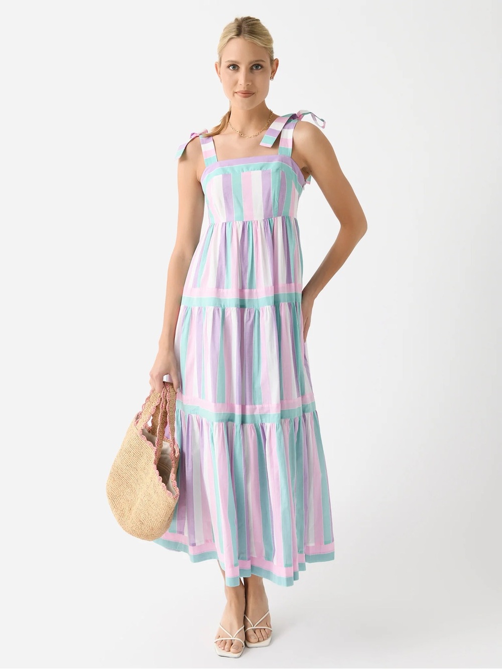 Hunter Bell Jessica Candy Stripe Maxi Dress Size 6